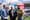 Mayor Eric Adams attends Opening Day for the New York Yankees and is interviewed by YES with his son Jordan, at Yankee Stadiu