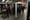 Eric Adams and his senior leadership team in the Fulton Street subway station posed next to an AI-powered weapons screening d